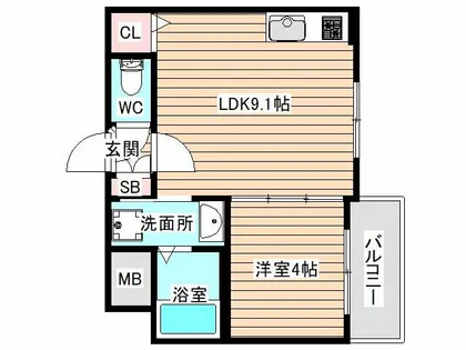 メゾンドF04【2階】の間取り
