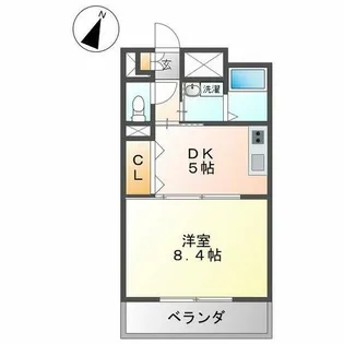 グリーンハイム三軒【103号室】の間取り