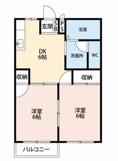 ドミール塩浜A棟【201号室】の間取り