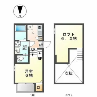 クレーシェレ瑞穂【1階】の間取り