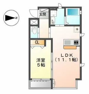 エスト ソレイユ【3階】の間取り