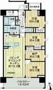 オープンレジデンシアナゴヤドーム前矢田【8階】の間取り