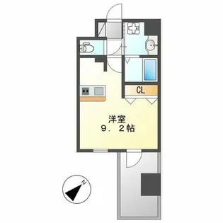 アドバンス名古屋モクシー【3階】の間取り