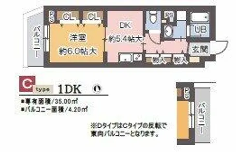 パインヴィレッジ【3階】の間取り