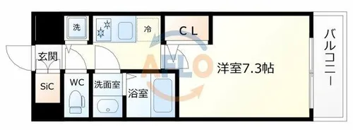 サムティ福島VIVENTE【4階】の間取り