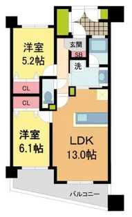 キングレジデンス ラ・セーヌ宝塚【7階】の間取り