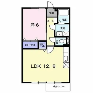 カルフール 黒川 C【2階】の間取り