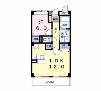 大阪府堺市東区日置荘田中町【マンション】の間取り