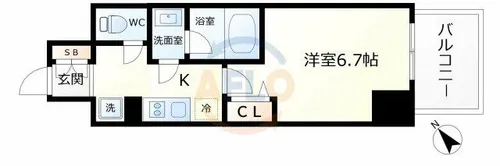 GranBridgeDempo【11階】の間取り