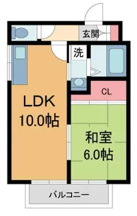 ブルーハイツ【1階】の間取り