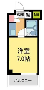 スプリング逆瀬川【310号室】の間取り