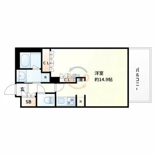 アビティ江坂【8階】の間取り