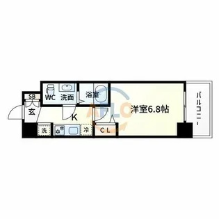 アドバンス江坂東デパール【4階】の間取り