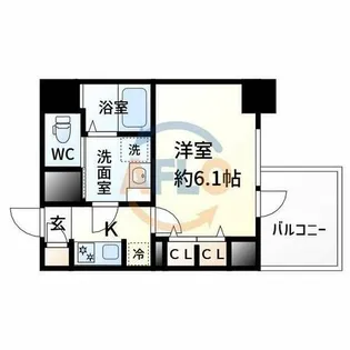 S-RESIDENCE新大阪Rish【7階】の間取り