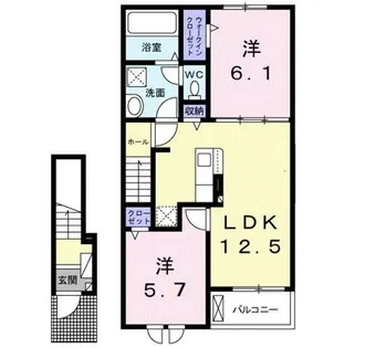 ラ・カーサ セレーナ【2階】の間取り