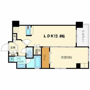 グレンパーク梅田北【14階】の間取り