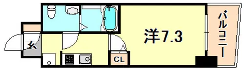 セレニテ神戸プリエ【9階】の間取り
