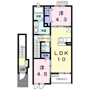 サンシャイン パレス【2階】の間取り