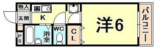 アーバンジャングルプレース206【3階】の間取り