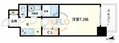 1Kの間取り画像