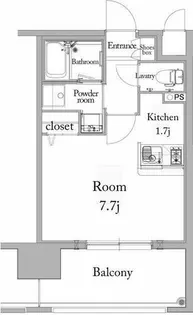 エンクレスト薬院大通【1005号室】の間取り
