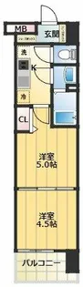 LUXENAKADOMA【15階】の間取り