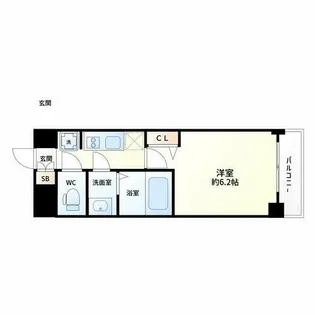 プレサンス東三国駅前グランクラス【6階】の間取り