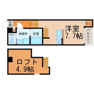 AXIS(アクシズ)【2階】の間取り