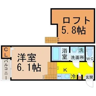 PROPSII(プロプスツー)【2階】の間取り
