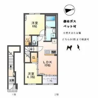 アルパインローズ C【2階】の間取り