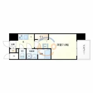 レジュールアッシュあびこ【7階】の間取り