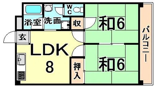 村田マンション【3階】の間取り