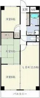 Comfort高蔵寺【202号室】の間取り