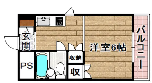 パークサイドマンション【3階】の間取り
