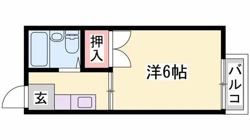 若宮ハイツ【2階】の間取り