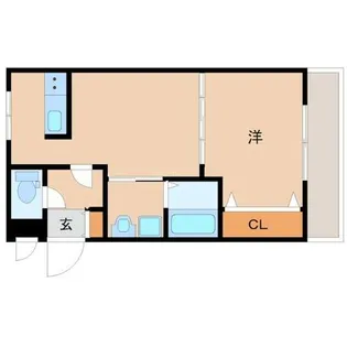 シロハイヌ西難波【1階】の間取り