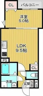 Kvell Garden 春日【2階】の間取り