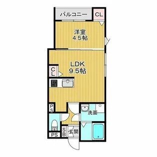 Kvell Garden 春日【2階】の間取り