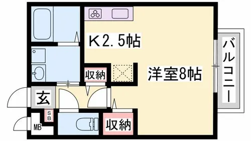 コンフォートテクノII【A102号室】の間取り