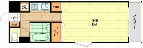 M’sレジデンス城東中央【3階】の間取り