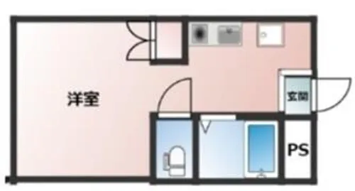 姫西ハイツ【3階】の間取り