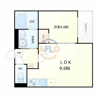 ハルカス今川【2階】の間取り