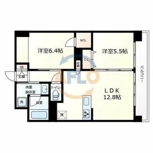 ラ ヴィータ平野【3階】の間取り