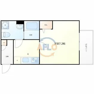 CRASTINE遠里小野【303号室】の間取り