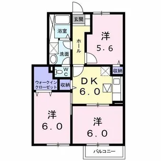 サンプラスⅠ【1階】の間取り