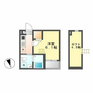 Loup de mer 庄内緑地公園【101号室】の間取り