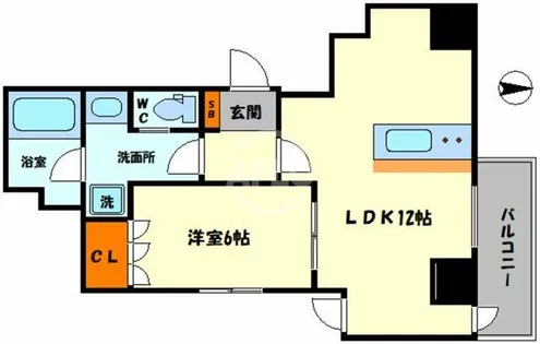 プレディアコート本町【9階】の間取り