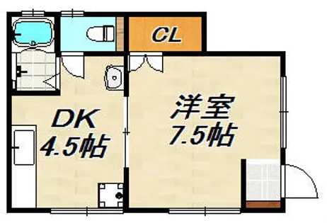 ミントハイツⅡ【1階】の間取り