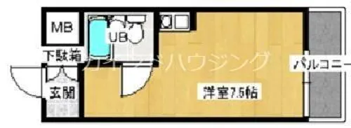 プレアール新北島【1階】の間取り