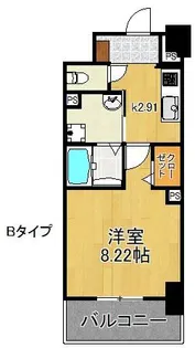 メルベージュ岸【4階】の間取り
